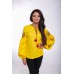 Embroidered Blouse "Bohemian Roses" yellow
